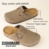 CUSHIONAIRE Hana Slip-On Buckle Clog with Cork Footbed +Memory Foam, Wide Widths Available - 3 of 4