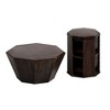 NicBex 23.62 Inch Hexagon Coffee Table Modern Wooden End Table with Storage for Living Room, Bedroom - 3 of 4
