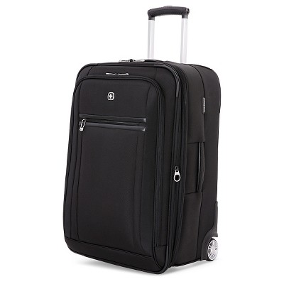 black rolling suitcase