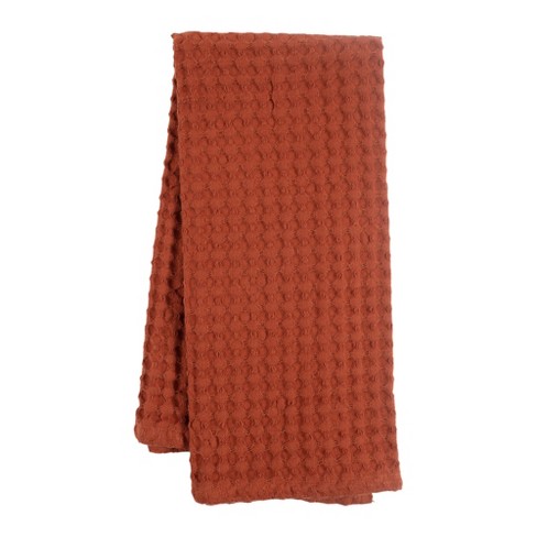 Oversized Cotton Hand Towels in Red