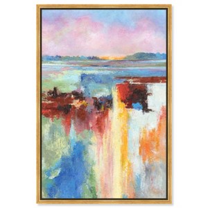 Art Remedy Happy Sunny Day Colorful Abstract Wall Art Framed - 1 of 4