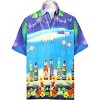LA LEELA Men's Hawaiian Shirts Short Sleeve Button Down Shirt Mens Holiday Shirts Summer Beach Casual Aloha Tropical Shirts Funny - 3 of 4