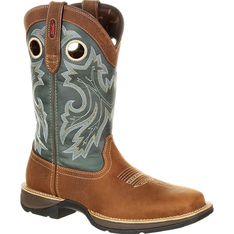 Men's Rebel by Durango Pull-On Western Boot, DDB0131, Saddlehorn and Clover, 1 of 9