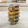 Food Storage Containers BPA Free Airtight Lids Ideal for Lunch Meal Prep & Leftovers Set of 5 - 4 of 4