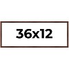 PosterPalooza | Panoramic Classic Modern Brown Frame - UV Acrylic, Foam Board Backing, Hanging Hardware - 2 of 4