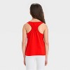 Girls' Flip Sequin 4th of July 'Sunglasses' Tank Top - Cat & Jack™ Red - 4 of 4