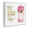 Stupell Industries Fashion Designer Perfume Gold Pink Watercolor Inspirational Word Framed Giclee Art, White, 30" x 24" - 2 of 4