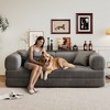 78.8" Compression Sofa,Convertible Floor Sofa Bed-with Pillow Back Support Armrest,Comfy Futon Couch Sleeper Bed,Boneless Modular Sectional Sofa - 4 of 4