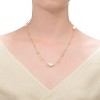 Guili Sterling Silver 14K Yellow Gold Plated Necklace with Baroque Pearl Beads, adjustable for versatile style and refined appeal. - 3 of 3