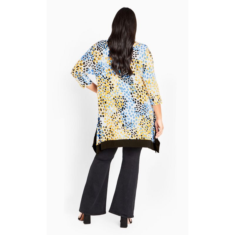 Women's Plus Size Monroe Pocket Tunic - gold spotted | AVENUE, 4 of 8