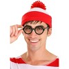 HalloweenCostumes.com Medium/Large  Men  elope Where's Waldo Costume, Red/White - 3 of 4