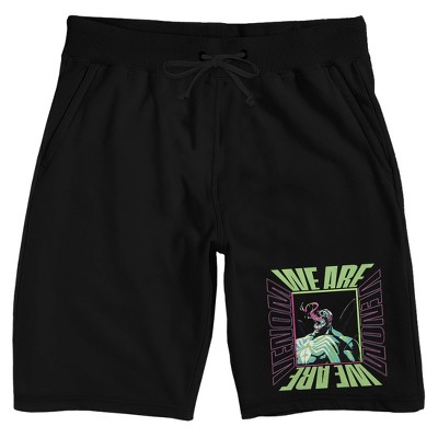 Marvel Universe We Are Venom Men's Black Lounge Shorts : Target