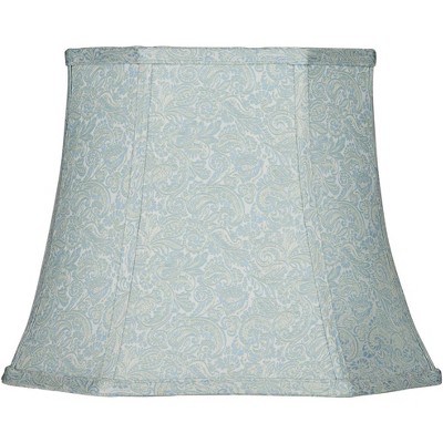 Springcrest Auckland Green Medium Taperd Square Lamp Shade 10" Top x 14" Bottom x 11" High (Spider) Replacement with Harp and Finial