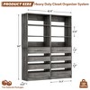 Aheaplus Closet System with 4 Drawers and Adjustable Shelves - 4 of 4