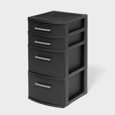 Image of 4 Drawer Medium Tower Black - Brightroom™