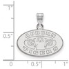 Black Bow Jewelry 10k White Gold Auburn Tigers NCAA Small Pendant - 2 of 3