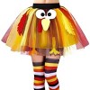 JOYFY Thanksgiving Day Costume Turkey Tutu Skirt and Socks Set for ThanksGiving Day - 4 of 4