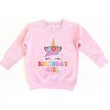 The Juniper Shop Birthday Girl Unicorn Toddler Sweatshirt - 3 of 4