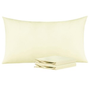 Brushed Microfiber Pillowcases, Super Soft Pillowcases with Envelope Closure - NTBAY - 1 of 4
