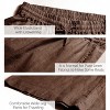 ECUPPER Womens Linen Cropped Pants Loose Casual Capri Cotton Wide Leg Plus Size Elastic Waist with Drawstring Trouses - 4 of 4