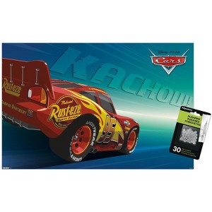 Trends International Disney Pixar Cars (2006) - Kachow! Lightning McQueen Unframed Wall Poster Prints - 1 of 4