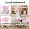 CAVINAS Task and Office Chairs with Flip-Up Arms,Computer Chair with Adjustable Headrest & Lumbar Support,Office Chairs for Office - 3 of 4
