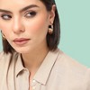 SOHI Women's California Gold Casual Pearls Drop Earring - 3 of 4