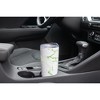 Elanze Designs 20 oz Stainless Steel On the Go Insulated Travel Tumbler With Push Top Lid, Vibrant Green Marble Print White - 3 of 4