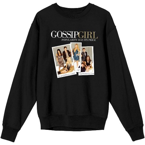 Gossip Girl Pictures Of Characters Women's Black Long Sleeve Sweatshirt :  Target