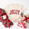 Simply Sage Market Women's Jolly Varsity Thick Outline Short Sleeve Graphic Tee - 3 of 4