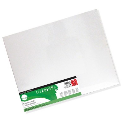Lot De 2 Toiles Daler-Rowney Simply Stretched - 3 X 9 Pouces (7,6 X 22,9 Cm) - Blanc