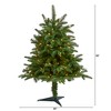 Nearly Natural 3-ft South Carolina Spruce Artificial Christmas Tree with 100 White Warm Light and 458 Bendable Branches - 2 of 4