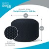 BIRDROCK HOME Outdoor Pouf Ottoman - Handwoven Waterproof Footstool with Bead Filling, Boho Footrest for Patio, Porch, Living Room - Lightweight, Navy - 3 of 4