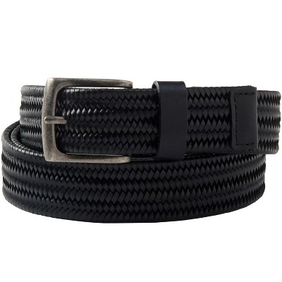 Danbury Men's Big & Tall Comfort Stretch Leather Braided Belt