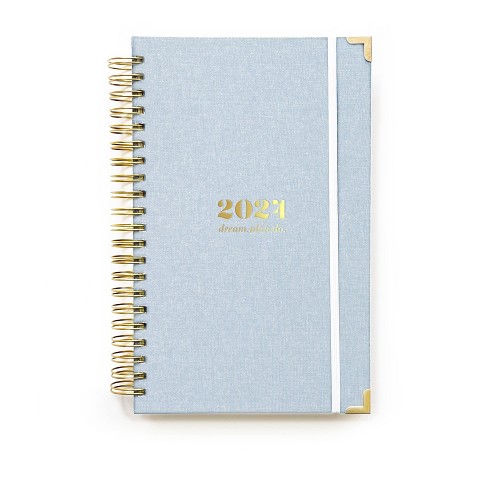 lake + loft 2024 dream.plan.do. luxe desktop planner - FADED JEANS LIGHT  CHAMBRAY FABRIC