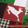 Christmas Duvet Cover Reindeer Patchwork Printed Christmas Decorations Duvet Cover Set for Kids, Soft and Breathable Christmas Bedding Set - 4 of 4