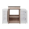 SEVOBAL Bathroom Vanities 48 Inch Freestanding Bathroom Vanity With Ceramic Sink Soft Close Doors for Bathroom, Beige, 47.6"*18.31"*34.25" - 2 of 4