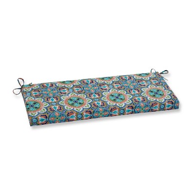 Lagoa Tile Flamingo Outdoor Bench Cushion Blue - Pillow Perfect