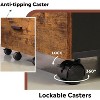 GALAXHERO  3 Drawer Rolling File Cabinet with Lock, Wood Filing Cabinet fits Letter / A4 Size for Home Office - 4 of 4