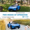 12V Aston Martin Licensed Kids Ride On Sports Car, Remote Control, LED Lights, Music, Soft Start, Battery-Powered - 3 of 4