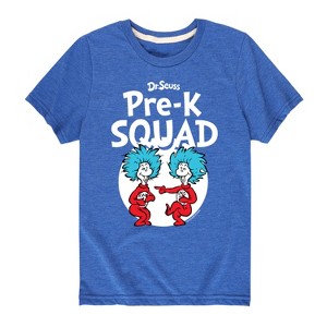 Boys' - Dr. Seuss - Pre-K Squad  Thing 1 and Thing 2 Short Sleeve Graphic T-Shirt - 1 of 4