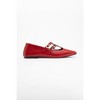 Starling - Red Leather Mary Jane Flats (Women) | Forever & Always Shoes - 2 of 4