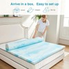 Aukfa 3-Inch Gel Memory Foam Mattress Topper for Back Pain, Twin XL Size, CertiPUR-US Certified - 2 of 4