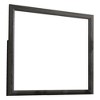 Royal Hampton 39 Inch Contemporary Wooden Frame Mirror, Gray - 3 of 4