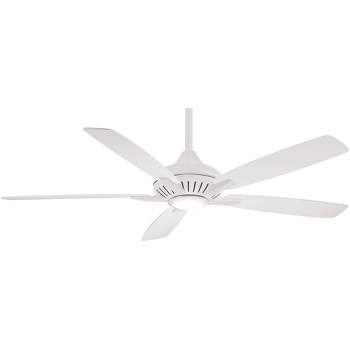 60" Minka Aire Modern Indoor Ceiling Fan with LED Light Remote Control White for Living Room Kitchen Bedroom Family Dining Home