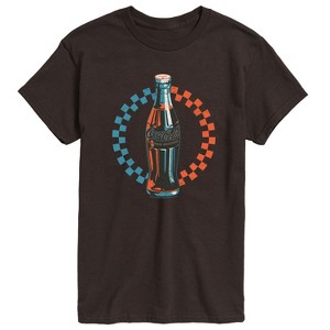 Men's - Coca-cola - Coke Bottle Checks Short Sleeve Graphic T-Shirt - 1 of 3