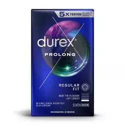 Durex Prolong Latex Condoms - 12ct