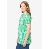 Woman Within Women's Plus Size Perfect Printed Short-Sleeve Crewneck Tee - 4 of 4