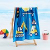 100% Cotton Printed Kids Beach Towel - Great Bay Home - 2 of 4