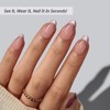 BTArtbox Press-On Nails -Pink Aurora -Short Almond - 32ct - 2 of 4